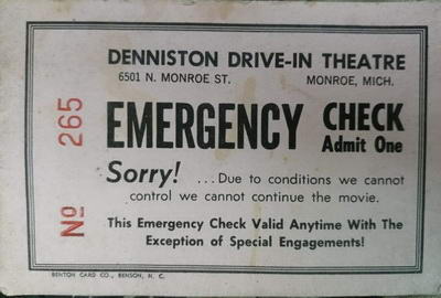 Denniston Drive-In Theatre - Old Photo